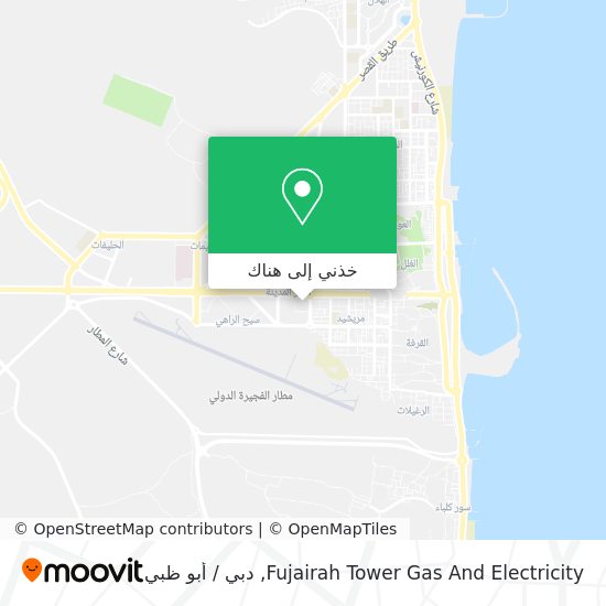 خريطة Fujairah Tower Gas And Electricity