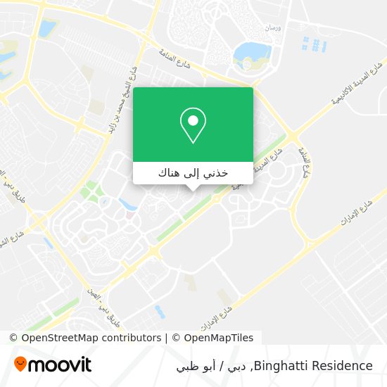 خريطة Binghatti Residence