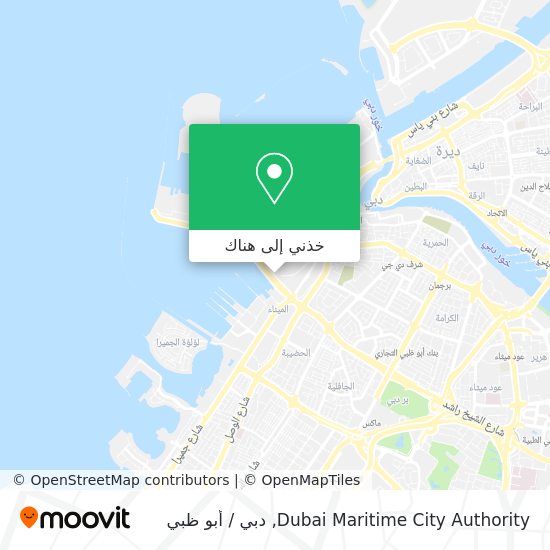 خريطة Dubai Maritime City Authority
