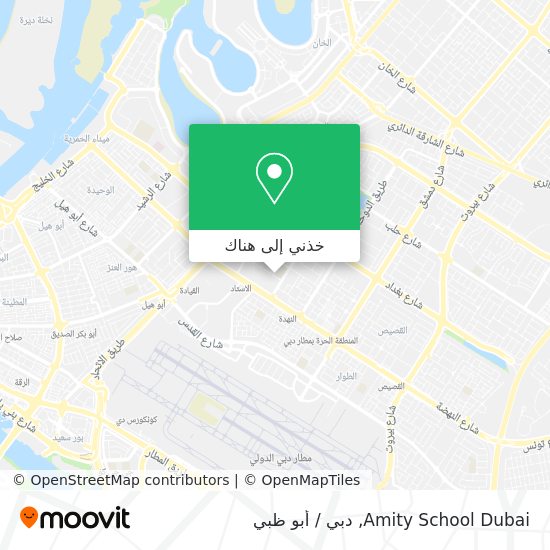 خريطة Amity School Dubai