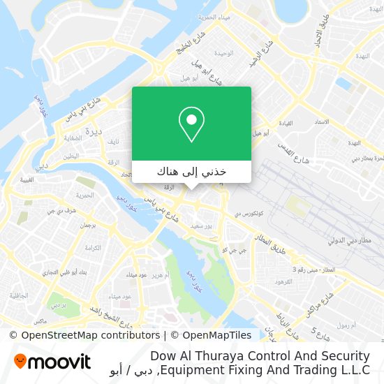 خريطة Dow Al Thuraya Control And Security Equipment Fixing And Trading L.L.C