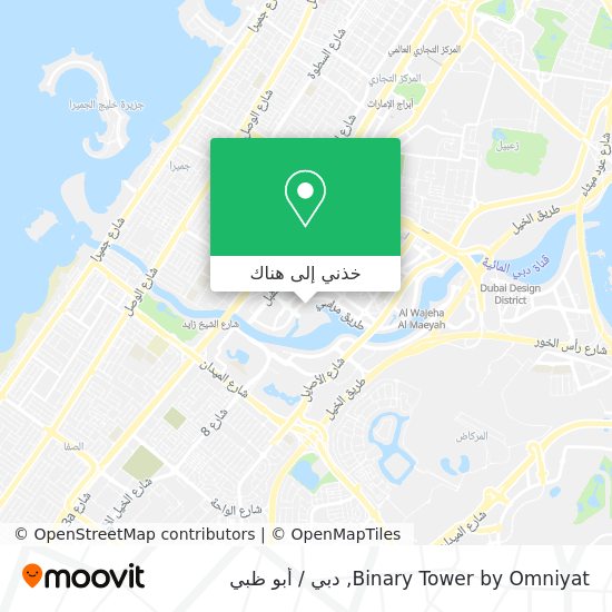خريطة Binary Tower by Omniyat