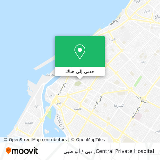 خريطة Central Private Hospital