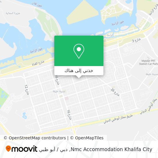 خريطة Nmc Accommodation Khalifa City