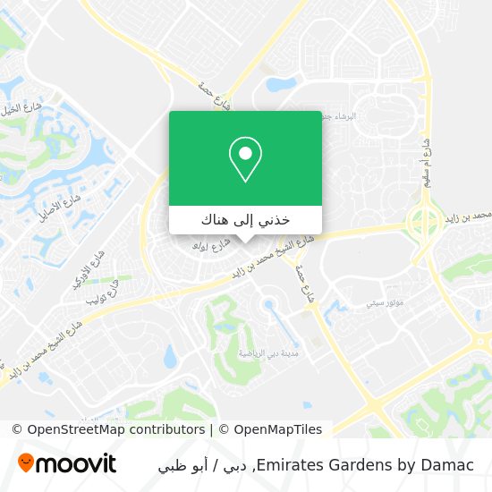 خريطة Emirates Gardens by Damac