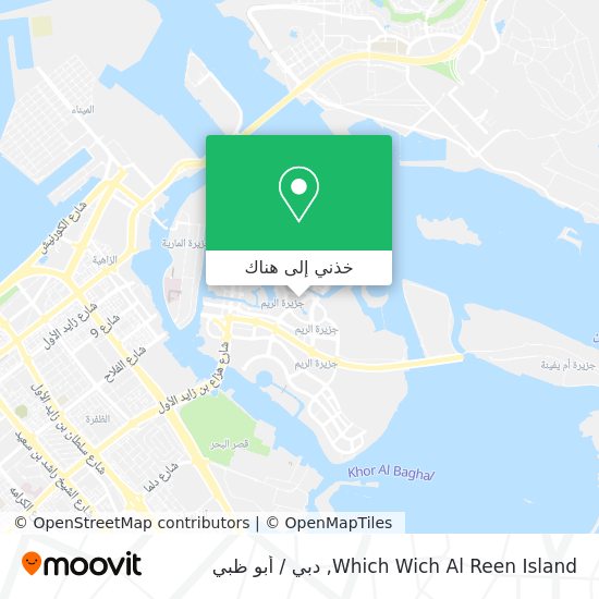 خريطة Which Wich Al Reen Island