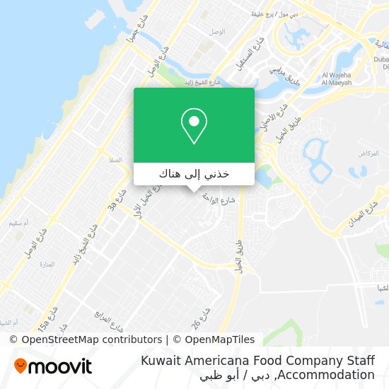 خريطة Kuwait Americana Food Company Staff Accommodation