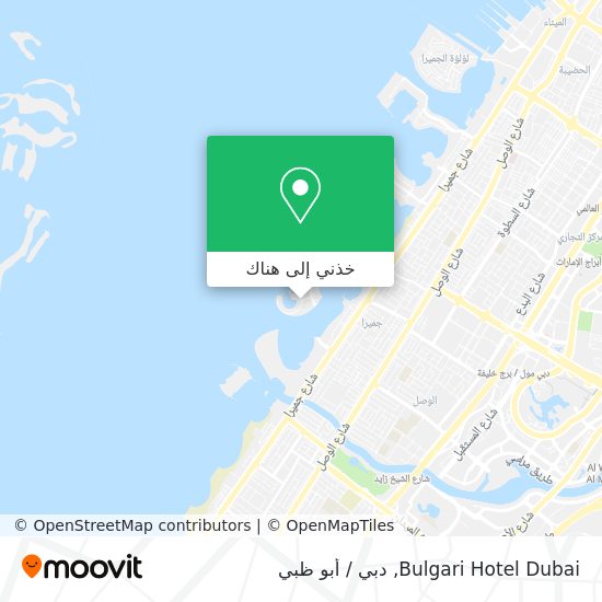 خريطة Bulgari Hotel Dubai