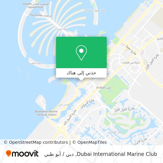 خريطة Dubai International Marine Club