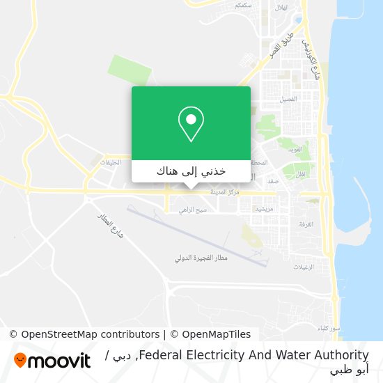 خريطة Federal Electricity And Water Authority