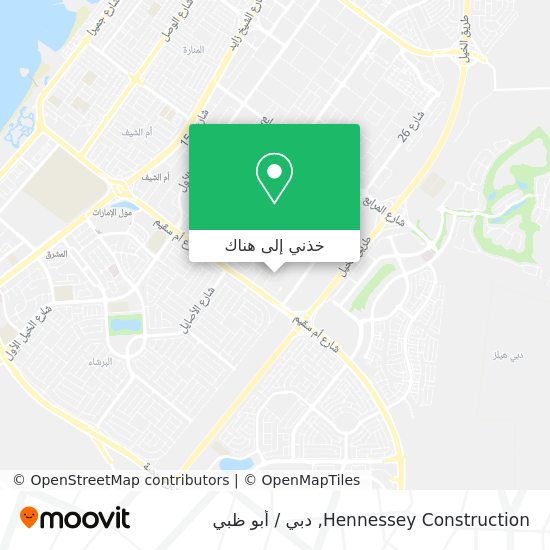 خريطة Hennessey Construction