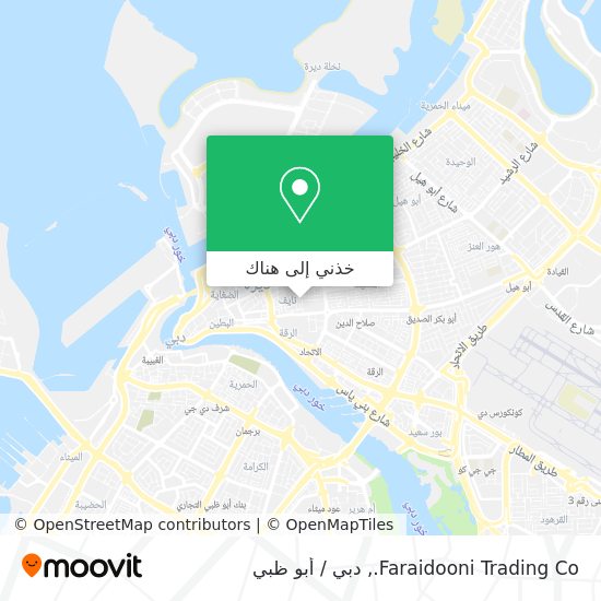 خريطة Faraidooni Trading Co.