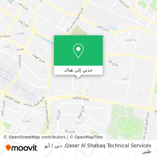 خريطة Qaser Al Shabaq Technical Services