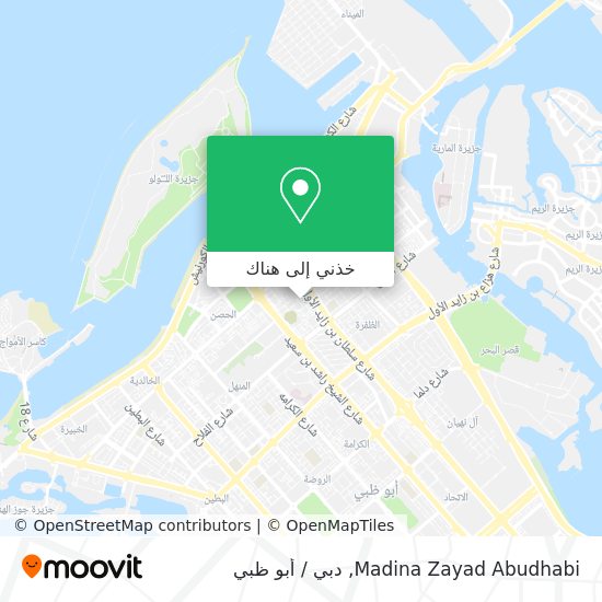 خريطة Madina Zayad Abudhabi