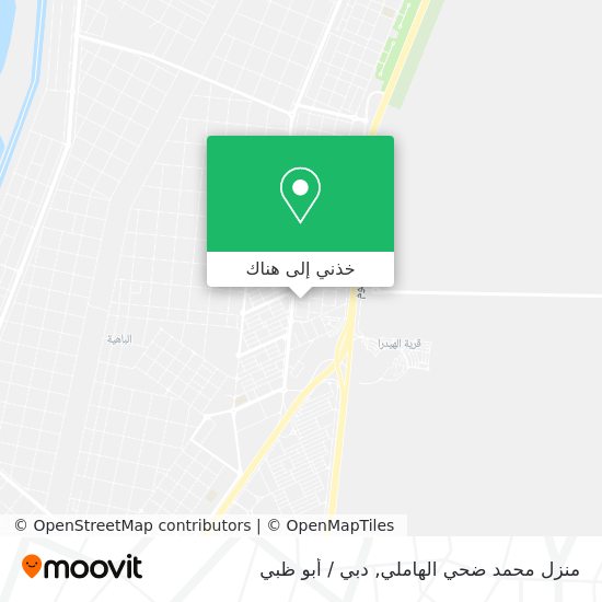 خريطة منزل محمد ضحي الهاملي