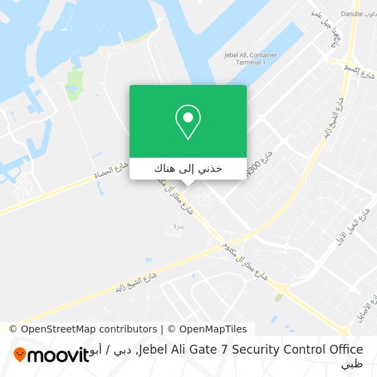 خريطة Jebel Ali Gate 7 Security Control Office