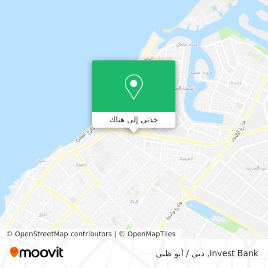 خريطة Invest Bank