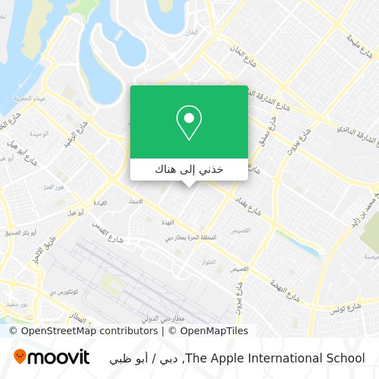 خريطة The Apple International School