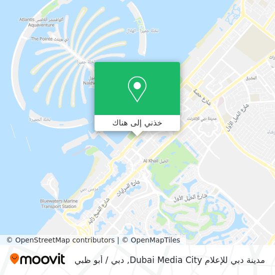 خريطة مدينة دبي للإعلام Dubai Media City