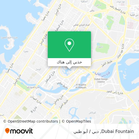 خريطة Dubai Fountain