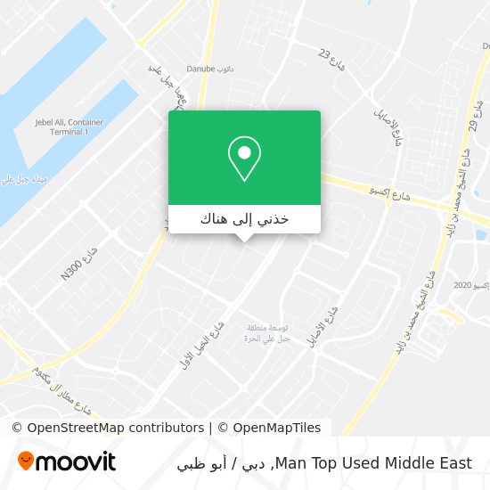 خريطة Man Top Used Middle East
