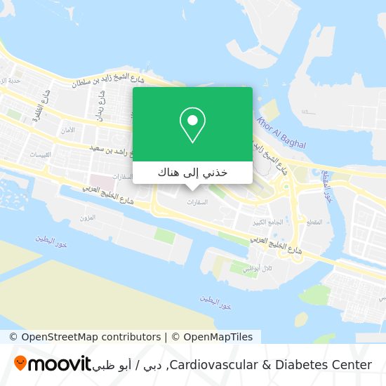 خريطة Cardiovascular & Diabetes Center