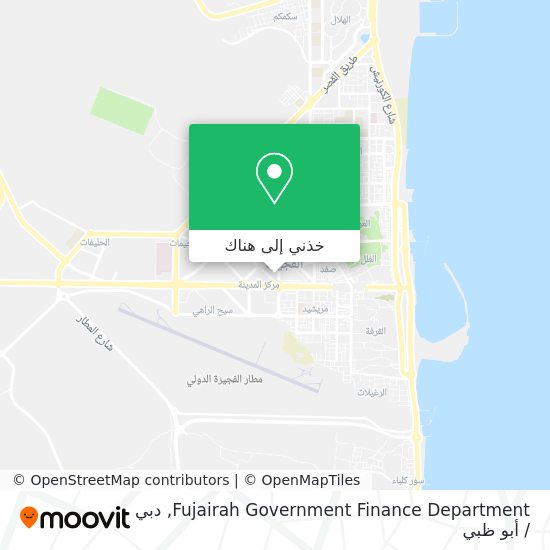 خريطة Fujairah Government Finance Department