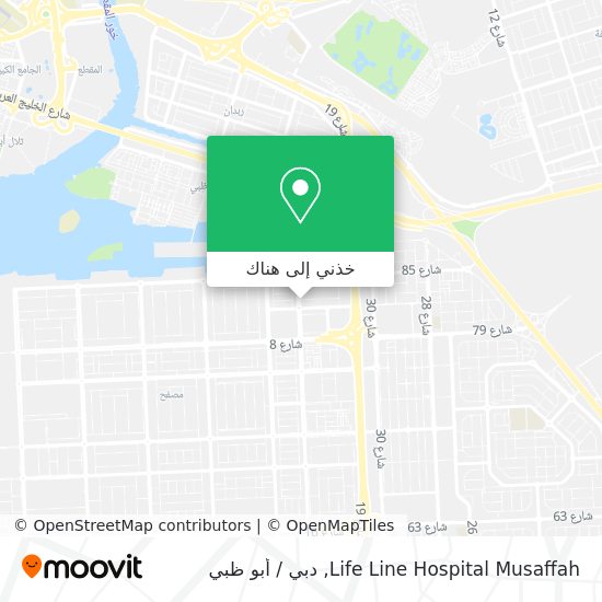 خريطة Life Line Hospital Musaffah