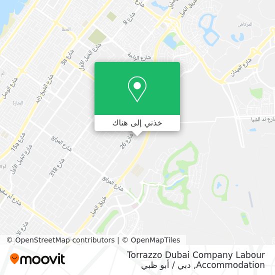 خريطة Torrazzo Dubai Company Labour Accommodation