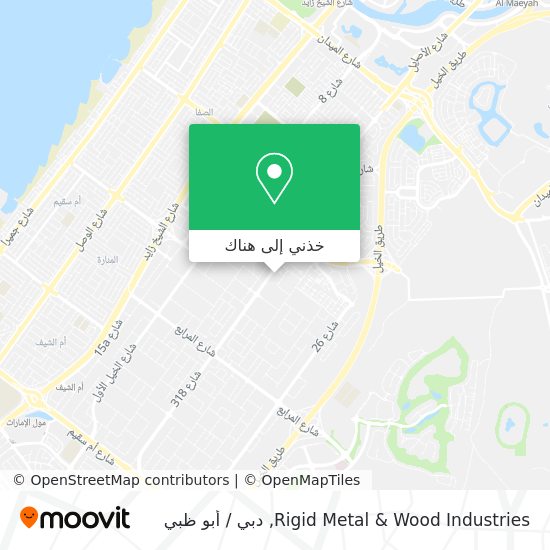 خريطة Rigid Metal & Wood Industries