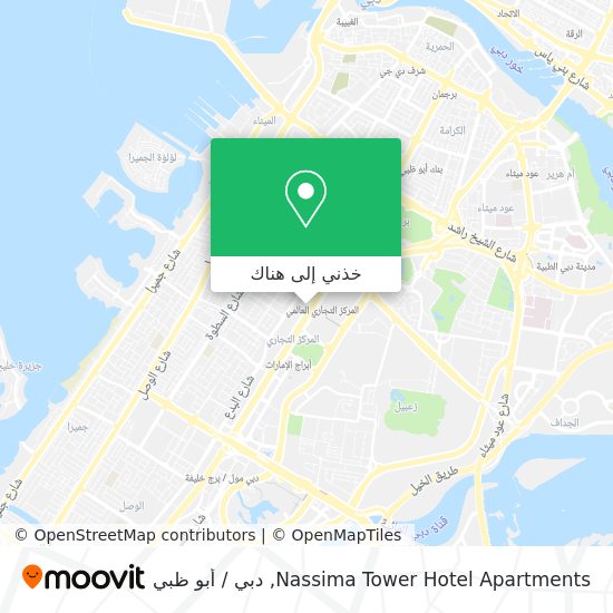 خريطة Nassima Tower Hotel Apartments