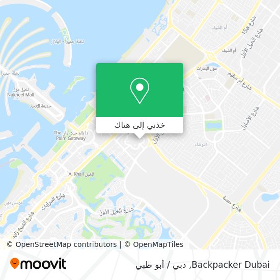 خريطة Backpacker Dubai