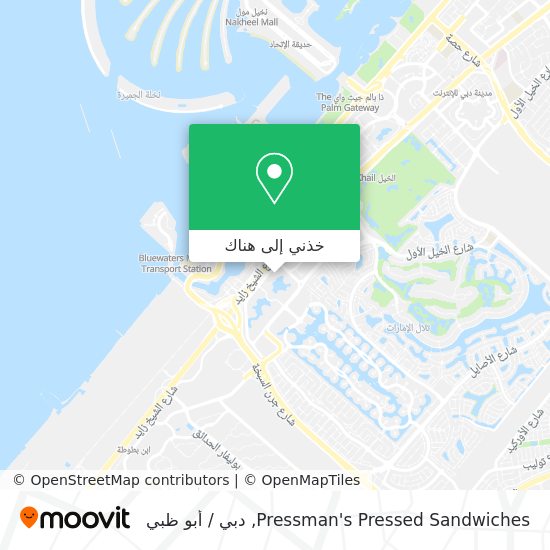 خريطة Pressman's Pressed Sandwiches