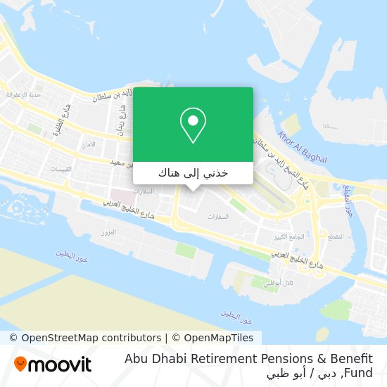 خريطة Abu Dhabi Retirement Pensions & Benefit Fund
