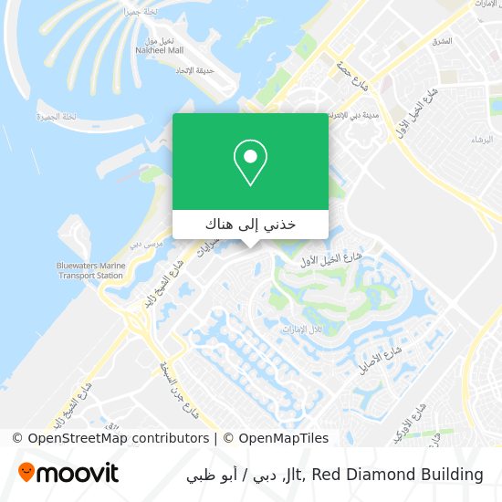 خريطة Jlt, Red Diamond Building