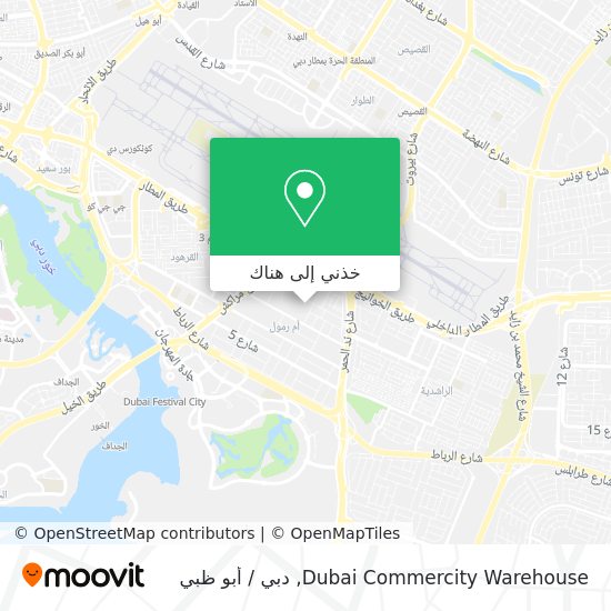 خريطة Dubai Commercity Warehouse