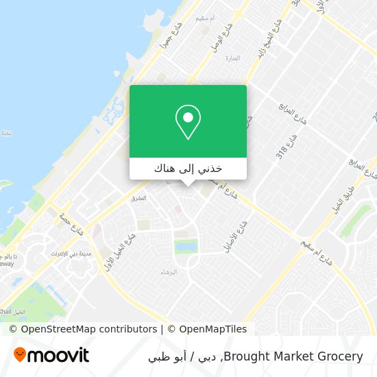 خريطة Brought Market Grocery