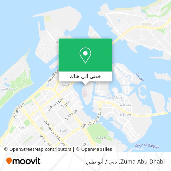 خريطة Zuma Abu Dhabi