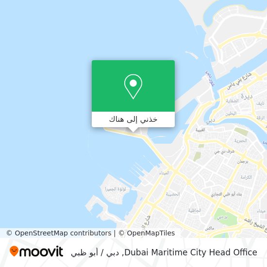 خريطة Dubai Maritime City Head Office