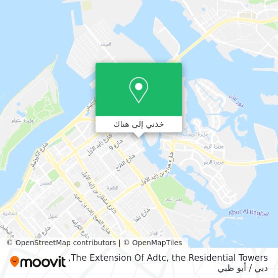 خريطة The Extension Of Adtc, the Residential Towers