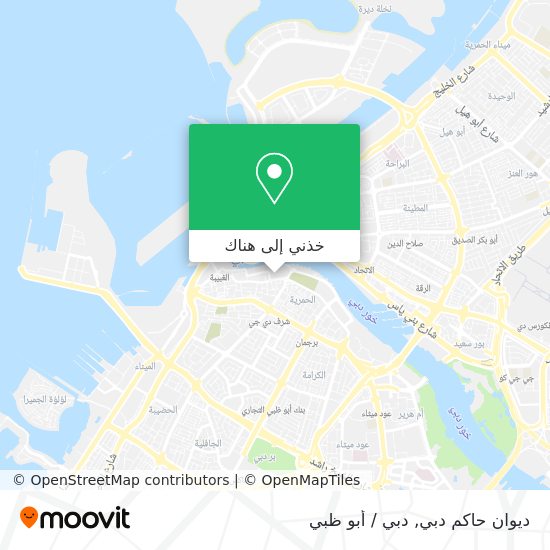 خريطة ديوان حاكم دبي