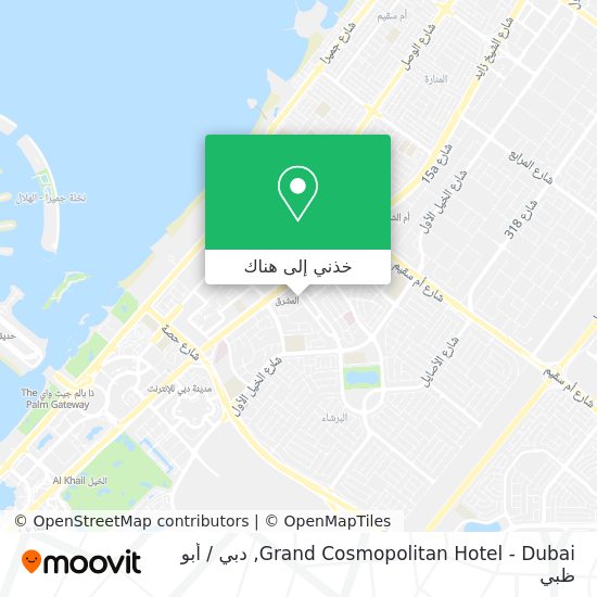 خريطة Grand Cosmopolitan Hotel - Dubai
