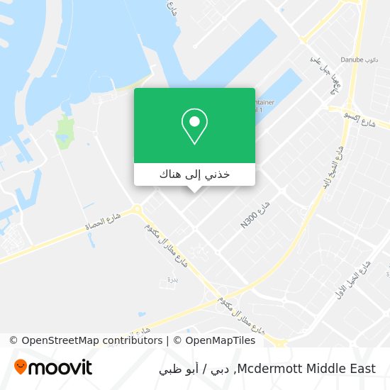 خريطة Mcdermott Middle East