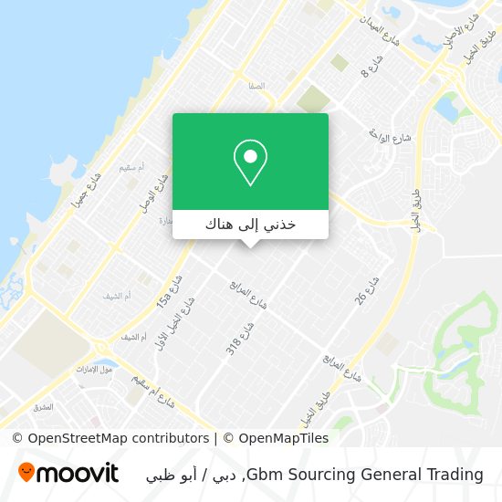 خريطة Gbm Sourcing General Trading