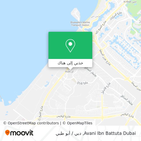 خريطة Avani Ibn Battuta Dubai