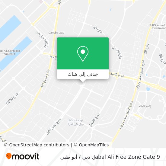 خريطة Jabal Ali Free Zone Gate 9