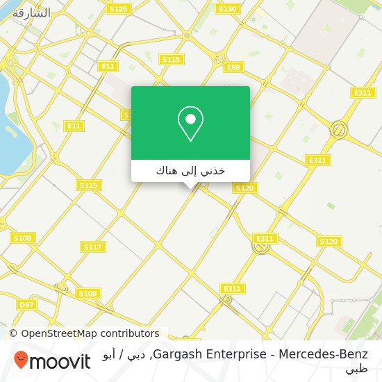 خريطة Gargash Enterprise - Mercedes-Benz