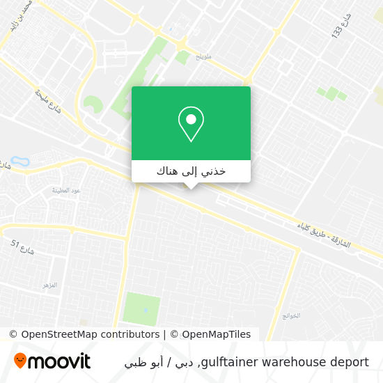 خريطة gulftainer warehouse deport