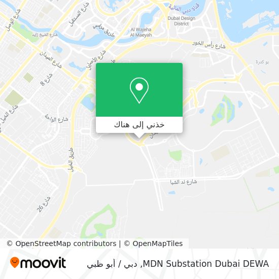 خريطة MDN Substation Dubai DEWA
