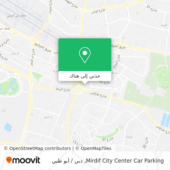 خريطة Mirdif City Center Car Parking